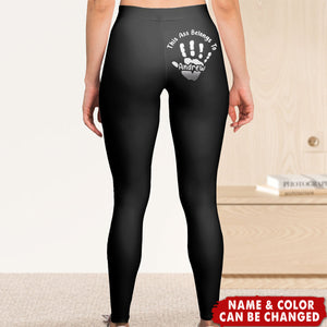 Reserved For One Lucky Hand - Personalized Custom Women Leggings - Gifts For Wife, Anniversary