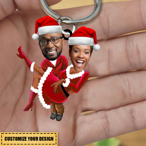 Personalized Christmas Couple Keychain - Prefect Gift For Couple