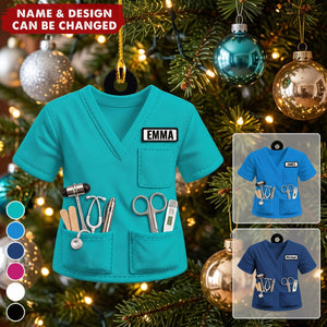Scrubs & Medical Tools – Personalized Acrylic Custom Shape Ornament