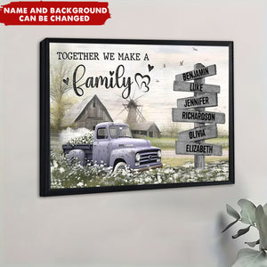Personalized Gift For Family Farmhouse Old Truck Poster