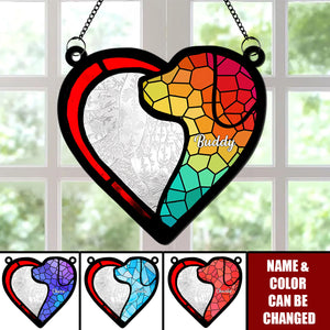 Personalized Gifts For Dog Lovers Window Hanging Suncatcher Ornament