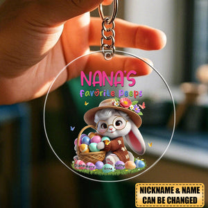 Personalized Gift Grandma's Favorite Acrylic Keychain