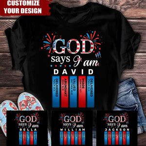 God Says I Am - Personalized Unisex T-shirt