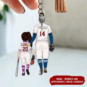 Personalized To My Son Acrylic Keychain - Gift Idea For Son/Father's Day