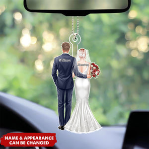 Our First Christmas As Mr Mrs Personalized Acrylic Car Ornament