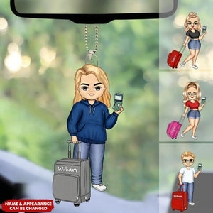 Gift For Traveling Lovers Personalized Acrylic Ornament