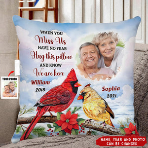 Personalized Memorial Gift For Loss Of Love One Hug This Pillow