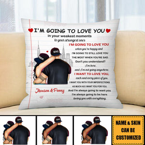 I Am Going To Love You - Custom Pillow, Valentine's Day, Anniversary Gift For Couple