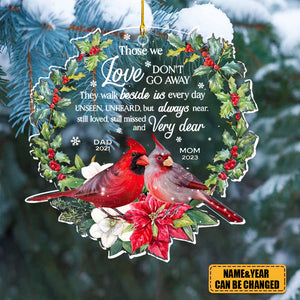 Christmas Memorial Cardinal Ornament
