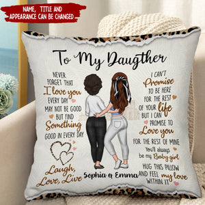 To My Daughter - Gift For Daughter Personalized Pillow