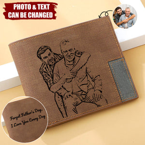 Custom Photo Engraved Personalized Wallets, Gifts For Men