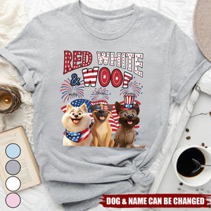 Red White Woof - Personalized Shirt