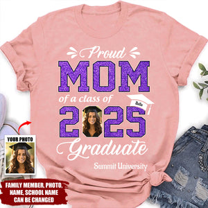 Graduation Class of 2025 Gifts For Family Member Proud Family Personalized T-Shirt