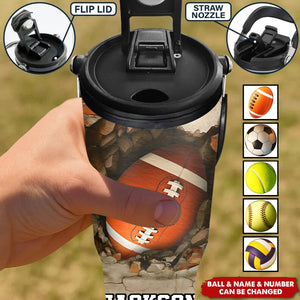 Sport Gifts For Kid - Personalized 30oz Tumbler With Handle