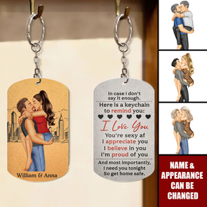 Remind You I Love You Couples - Personalized Stainless Keychain