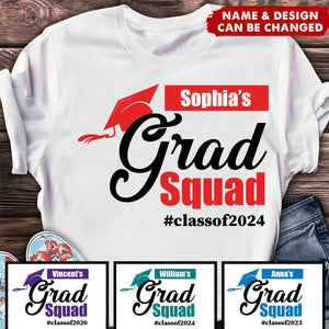 Graduate Family Grad Squad - Personalized T-Shirt