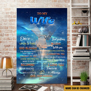 I Knew Meeting You Was A Fate - Personalized Canvas - Gift For Couple