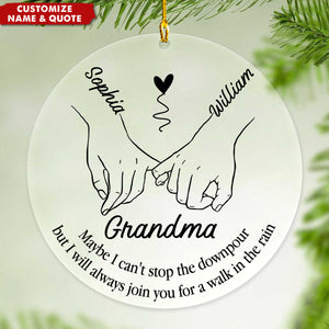 I'll Be There Pinky Promise - Bestie Personalized Acrylic Ornament - Gift For Best Friends, Sisters