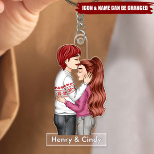 The Best Thing That Happened To Me - Personalized Couples Keychain - Valentine's Day Gift