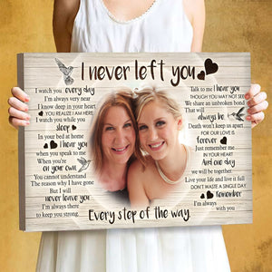 I Never Left You, Personalized Memorial Canvas with Loving Message