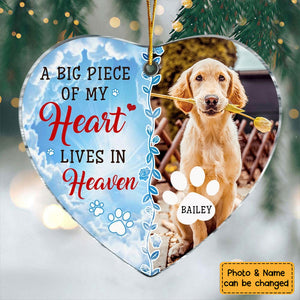 Memorial Gift For Pet Lovers Heart Ornament