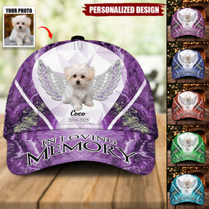 Love Beyond Forever Upload Photo Dog Cat Personalized Multicolor Classic Cap