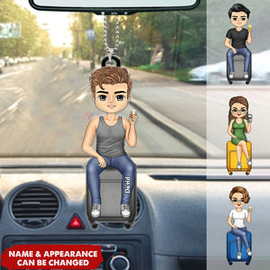 Just A Girl Who Loves Traveling - Gift For Travel Lovers - Personalized Car Ornament