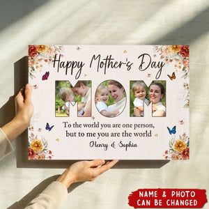 Custom Photo Happy Mother's Day - Personalized Poster - Gifts For Mom, Wife, Her