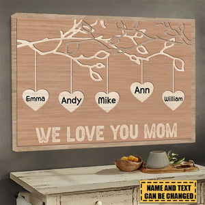 Family Tree, Mother's Day - Personalized Family Poster, Gift For Family