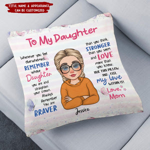 Gift For Granddaughter Daughter Loved More Than You Know Pillow