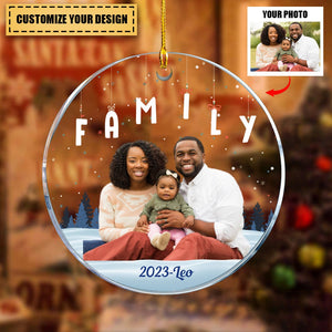Family Sisters Brothers Siblings - Personalized Acrylic Photo Ornament