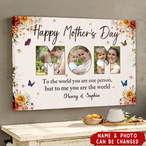 Custom Photo Happy Mother's Day - Personalized Poster - Gifts For Mom, Wife, Her
