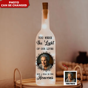 A Star In The Heavens - Personalized Photo Bottle Lamp
