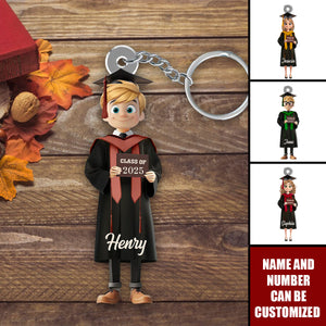 Happy Graduation My Friends - Personalized Custom Acrylic Keychain