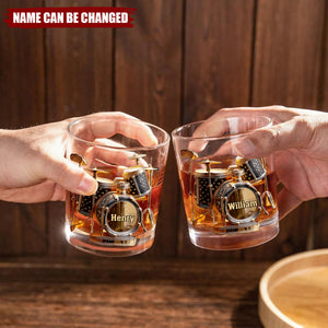 Awsome Drumer - Personalized Drummer Whiskey Glass