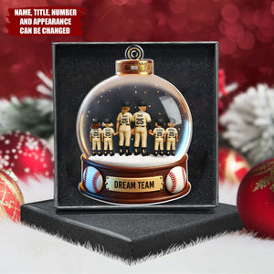 Baseball Family Sport Lover - Personalized Acrylic Flat Ornament