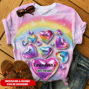 Grandma's Sweethearts Shirt All-Over Print T-Shirt