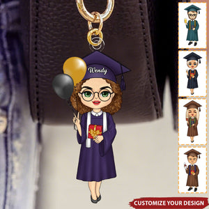 Personalized Graduation Acrylic Keychain, Graduation Gift