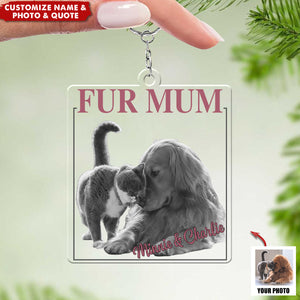 Custom Photo Let's Journey Together - Dog & Cat Personalized Keychain - Gift For Pet Owners, Pet Lovers