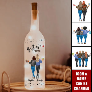 Good Friends Are Always Here - Personalized Bottle Lamp