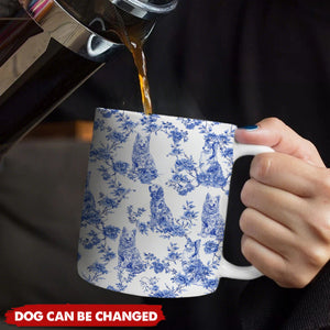 Dog Mom - Toile De Jouy Version - Personalized Mug