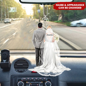 Our First Christmas As Mr Mrs Personalized Acrylic Car Ornament