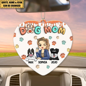 The Road To My Heart Is Filled With Paw Prints - Dog & Cat Personalized Acrylic Ornament