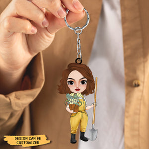 This Is Not Exactly The Garden Of Eden But It's My Little Paradise, Personalized Keychain, Gift For Gardener