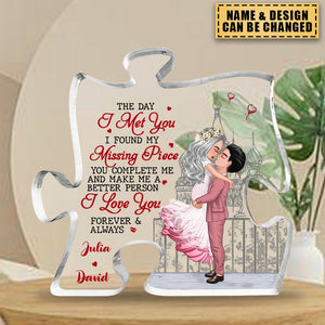 I Love You Forever And Always - Couple Personalized Shaped Acrylic Plaque - Gift For Husband Wife, Anniversary