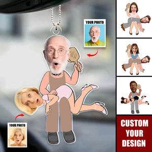 Custom Photo Gifts For Funny Couple Ornament