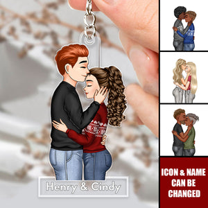 The Best Thing That Happened To Me - Personalized Couples Keychain - Valentine's Day Gift