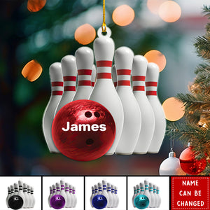 Personalized Bowling Christmas Ornament For Bowler - Gifts for Loved Bowling