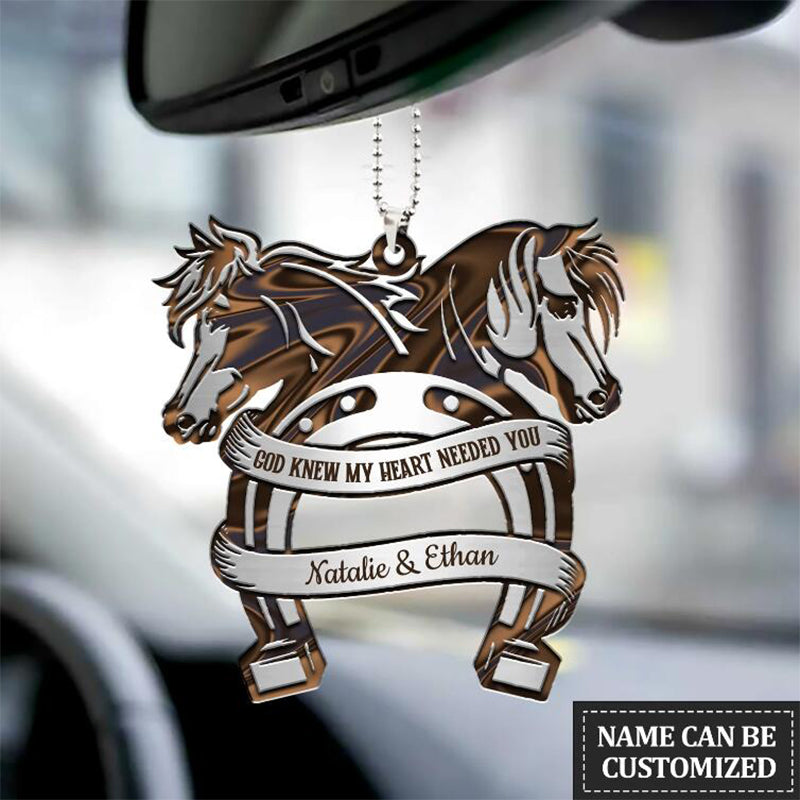 Personalized Custom Horse Combination Car Ornament