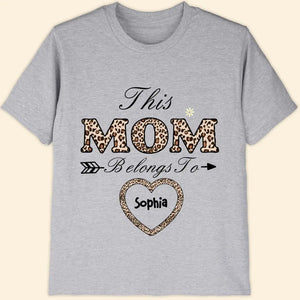 Personalized T-shirt Customized This Grandma Mom Belongs To Shirts
